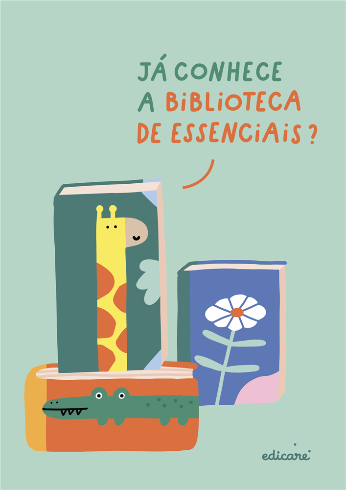 Flyer Biblioteca de Essenciais